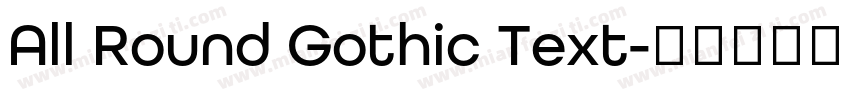All Round Gothic Text字体转换